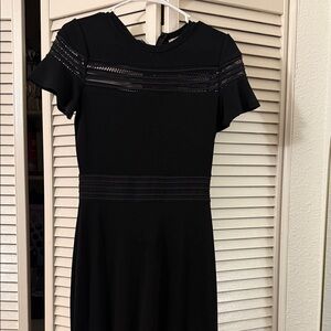 Michael Kors Black Dress with Lace Detail